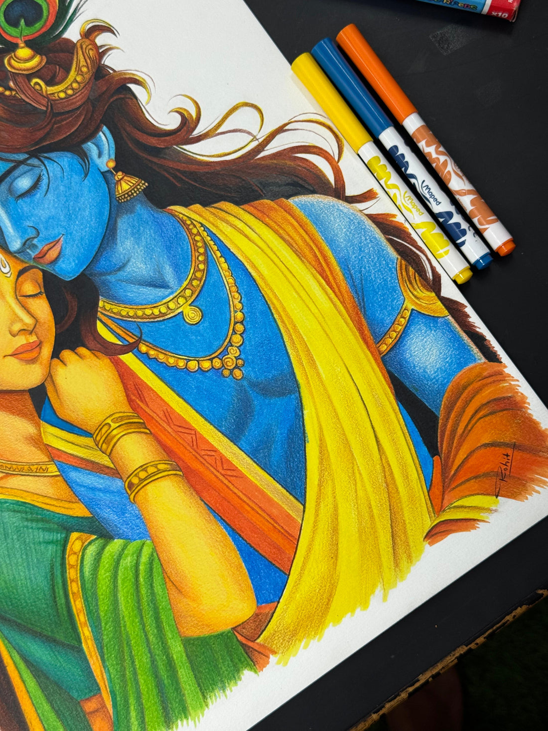 Krishna Radha Painting
